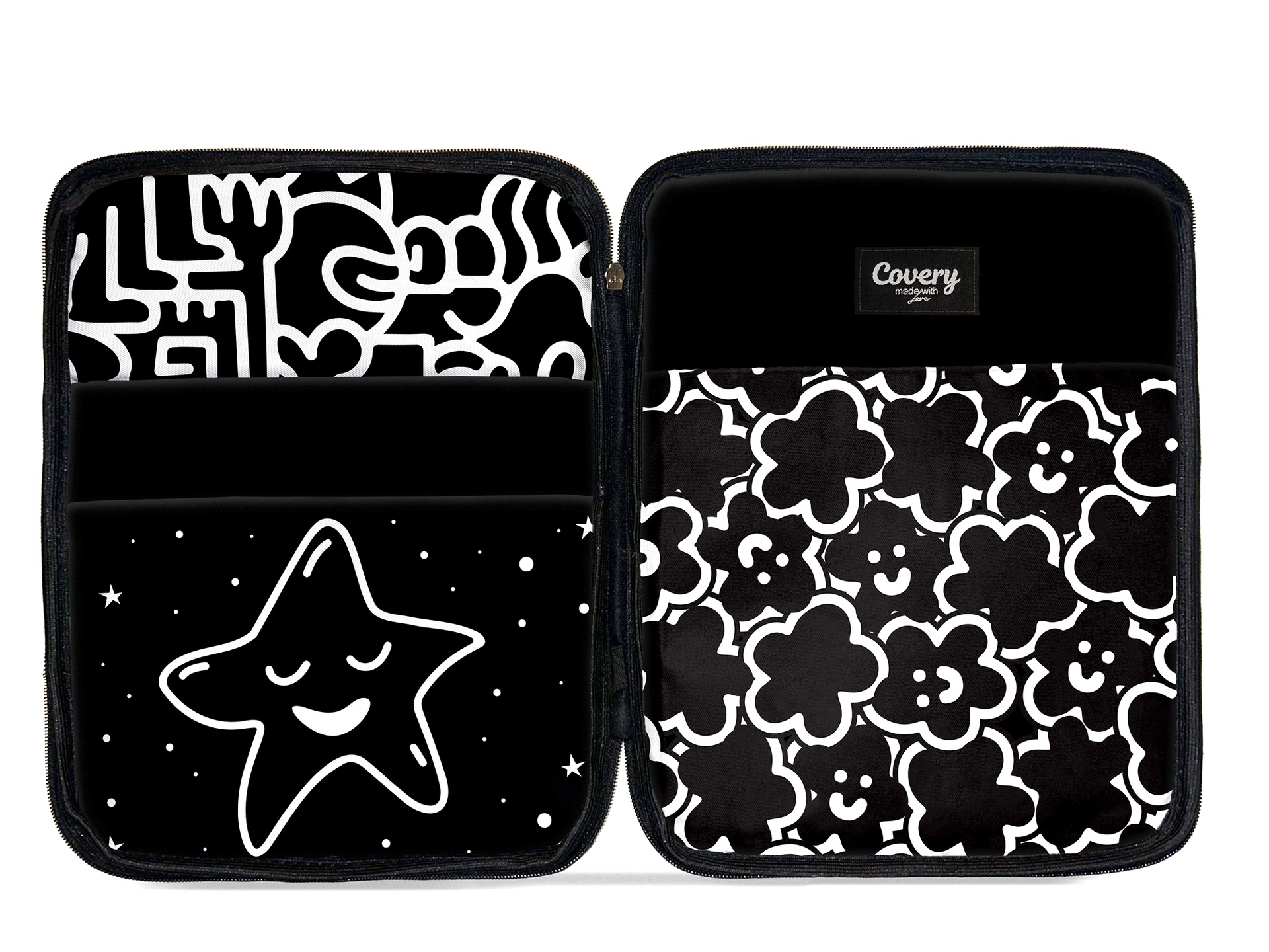 Tablet Sleeve - BLACK DOODLES Tablet sleeve