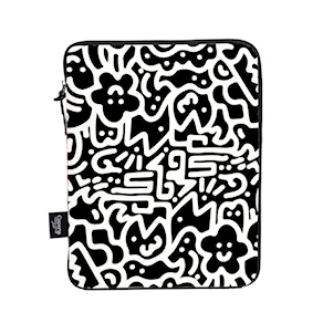Tablet Sleeve - BLACK DOODLES Tablet sleeve